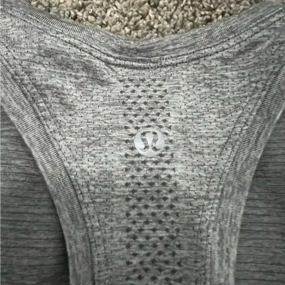 Lemon workout tank top, grey, size 4 - Picture 2 of 3